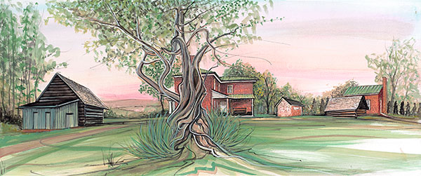 Catalpa at Reynolds Homestead, The Gicle - Artist Proof
