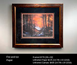 Fire and Ice Framed *Call 540-552-6446 to order this framed print.*