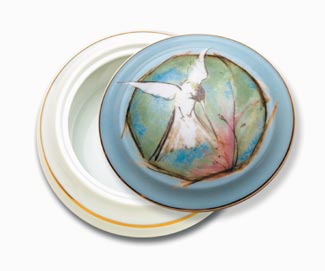 Hummingbird Porcelain Keepsake Box