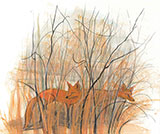 Little Foxes of Delaware County Giclée