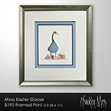 Moss Easter Goose Framed