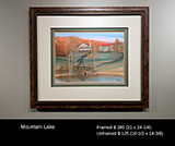 Mountain Lake Framed *sold* can be ordered