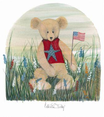 Patriotic Teddy - Artist Proof