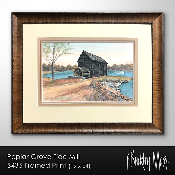 Poplar Grove Tide Mill Framed