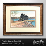 Poplar Grove Tide Mill Framed