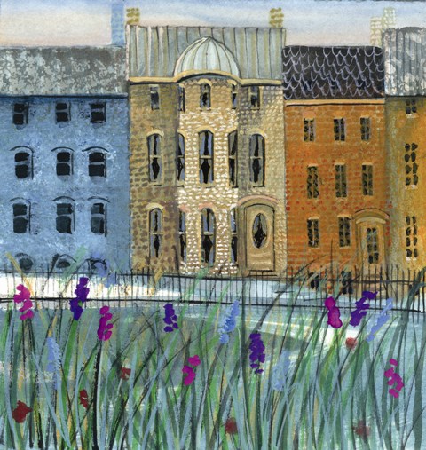 Row Houses in Spring Gicle - Artist Proof