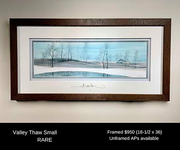 Valley Thaw, Small Framed *Call 540-552-6446 to order this framed print*