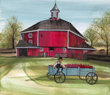 Autumn at the Octagonal Barn Gicle - Artist Proof