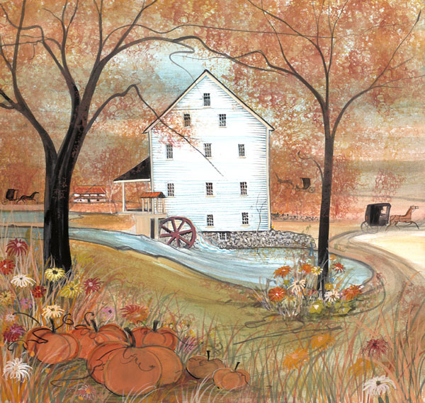 Autumn at Silver Lake Mill Giclée