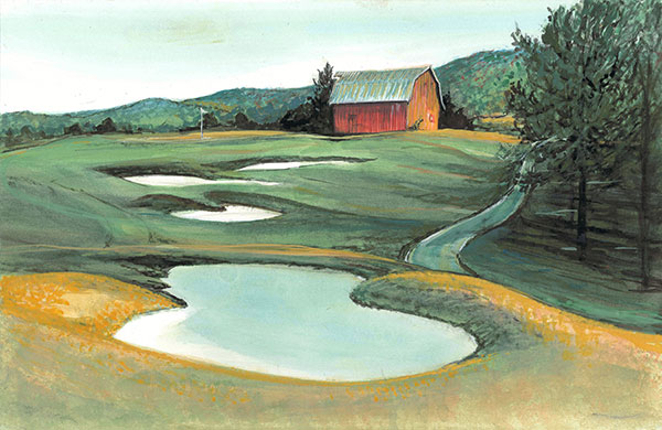 Barn on the 8th Hole, The Gicle - Artist Proof