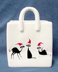 Santa Cats Porcelain Bag