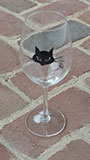 Moss Cat Wine Glass