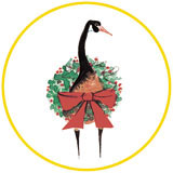 Ornament-Moss Christmas Goose