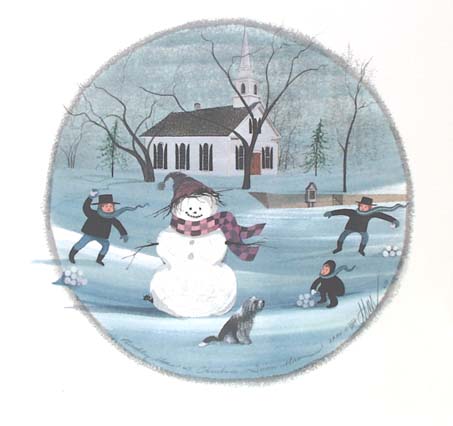 Christmas Snowman - Artist Proof