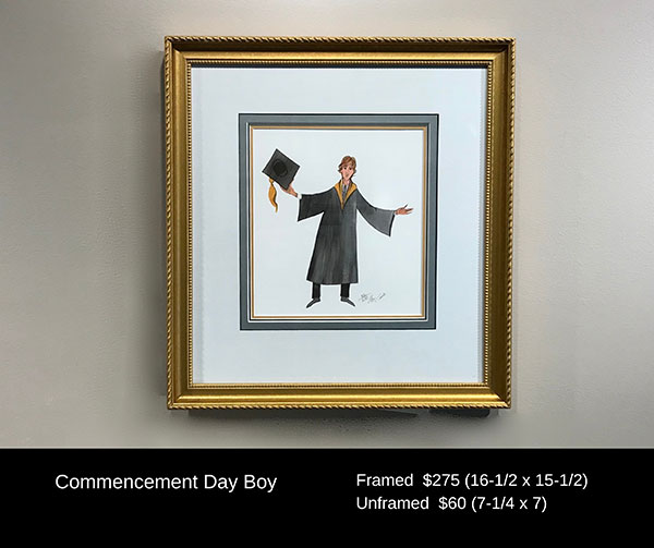 Commencement Day Boy Framed