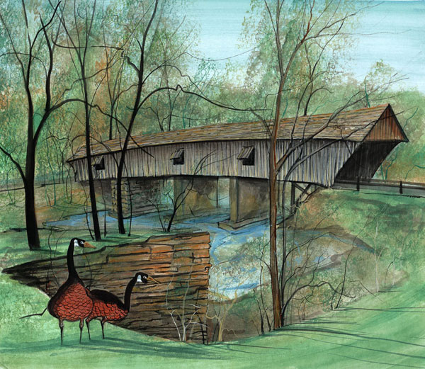 Concord Covered Bridge Gicle - Artist Proof