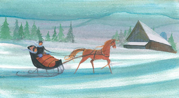 Cozy Winter Ride Gicle - Artist Proof