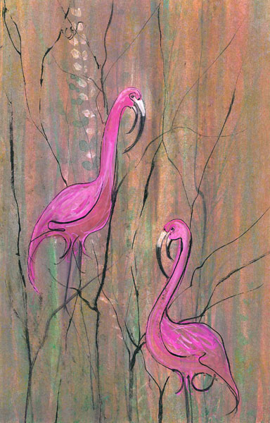 Flamingos Gicle - Artist Proof