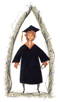Graduation 2000-girl - Artist Proof