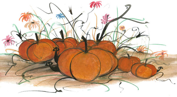 Hangin' in the Pumpkin Patch Gicle - Artist Proof