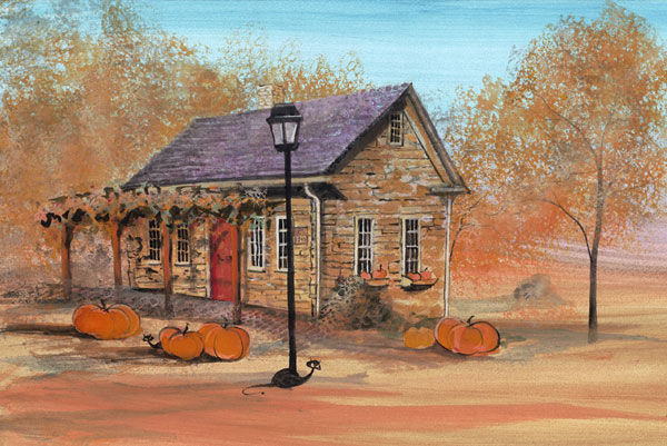 Harvest at the Stone Cottage Gicle - Artist Proof