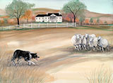 Herding at Belle Grove Gicle - Artist Proof