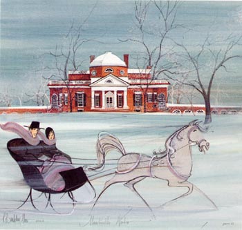 Monticello Winter - Artist Proof