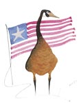 Moss Fourth of July Goose - Artist Proof