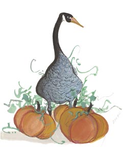 Moss Halloween Goose