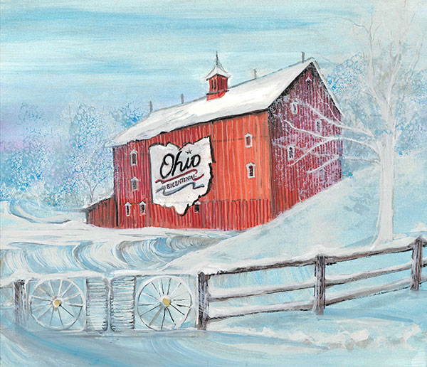 Ohio Bicentennial Barn, Delaware County, Ohio Gicle - Artist Proof