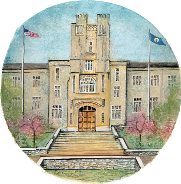 Our Burruss Hall Gicle - Artist Proof