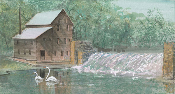 Pine Creek Mill Revisited Gicle - Artist Proof