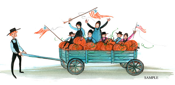 Pumpkin Patch Parade Gicle - Artist Proof