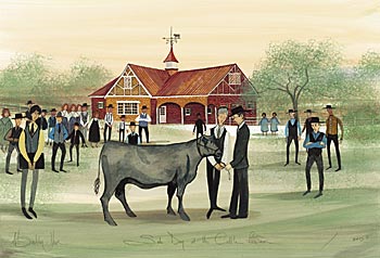 Sale Day at the Cattle Barn - Artist Proof
