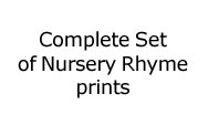 Complete Set - Nursery Rhymes