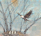 Spring Eaglets Gicle - Artist Proof