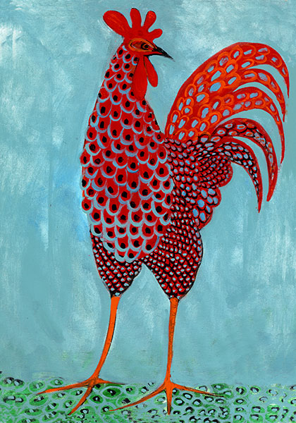 Swanky Rooster Gicle - Artist Proof