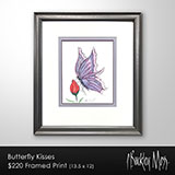 Butterfly Kisses Framed