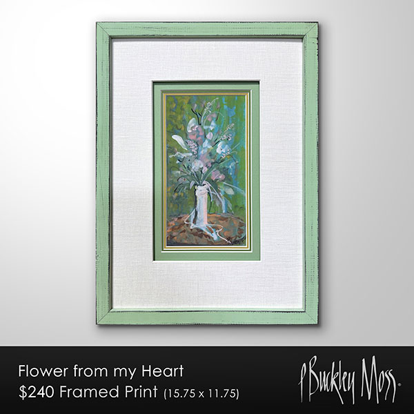 Flowers From My Heart Framed