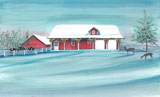 Winter at the Farm - Artist Proof