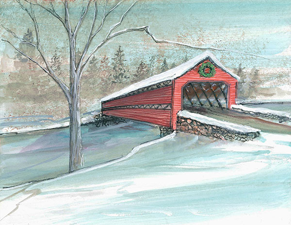 Winter at Sachs Bridge Gicle - Artist Proof